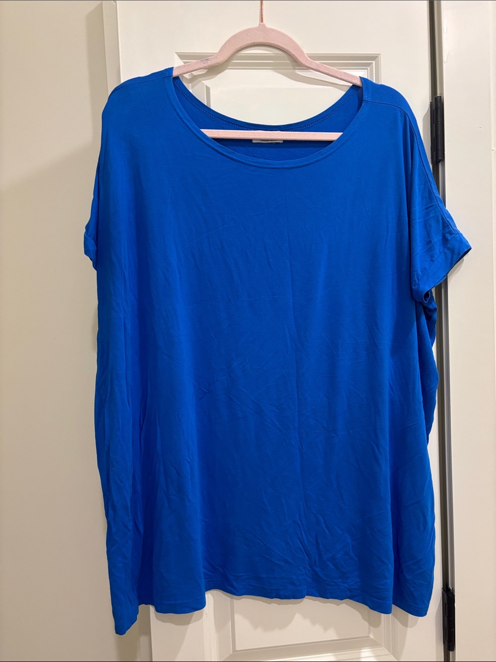 PIKO Women's Relaxed oversized  Top - Royal Blue